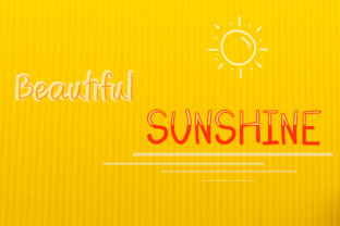 Beautiful Sunshine: A Handwritten Font for Creative Expression