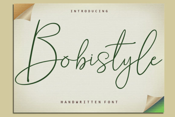 Bobistyle: A Stylish Script Font