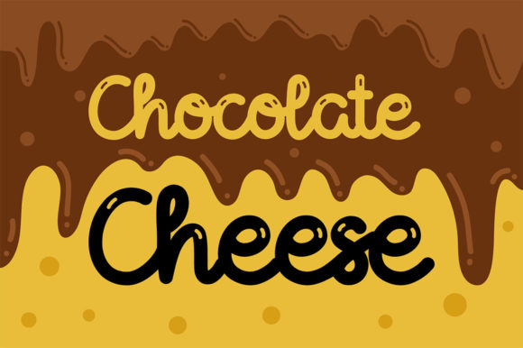 Chocolate Cheese Font for Creative Makers