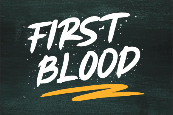 First Blood: A Handwritten Font for Creative Projects