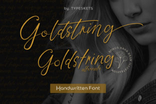 Goldstring: A Handwritten Font for Elegant Design