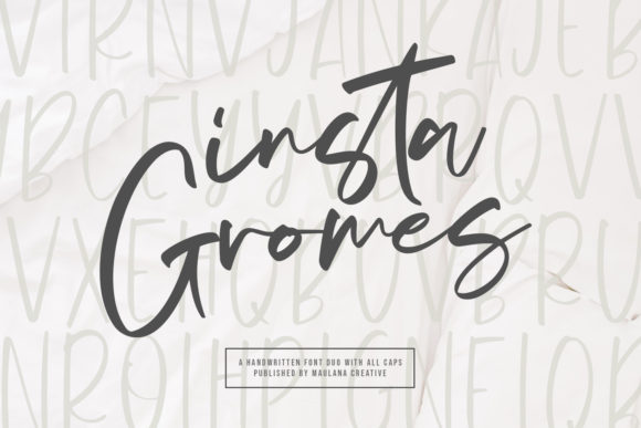 Insta Gromes: A Script Font for Web Design