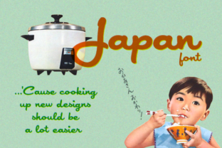 Japan: A Vintage Script for Creative Projects