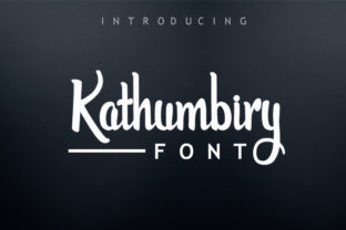 Kathumbiry: A Script Font for Real Projects
