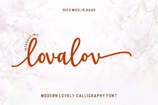 Lovalov Font: Elegant Handwritten Style
