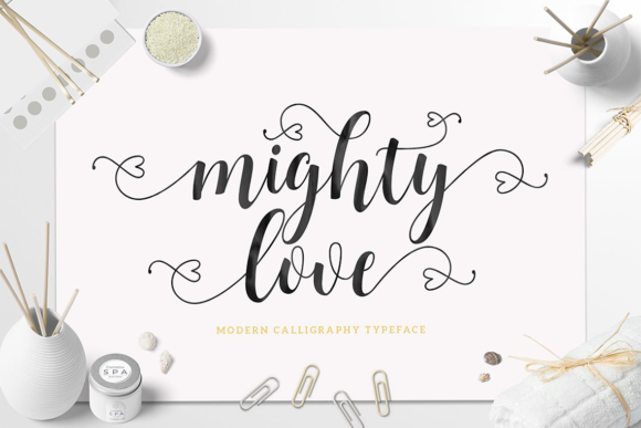 Mighty Love Font: Elegant Script for Digital Marketing
