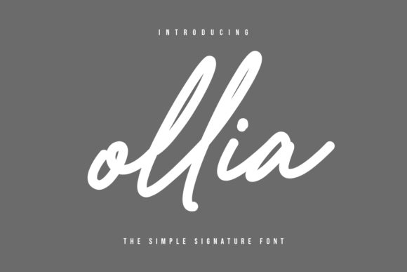 Ollia: A Handwritten Font for Web Design