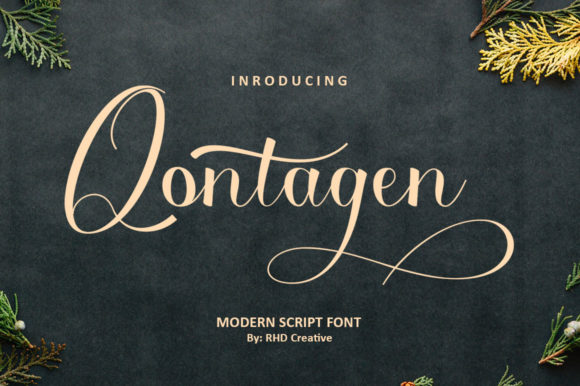 Qontagen: A Script Font for Creative Projects