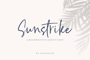 Sunstrike: A Stylish Script Font